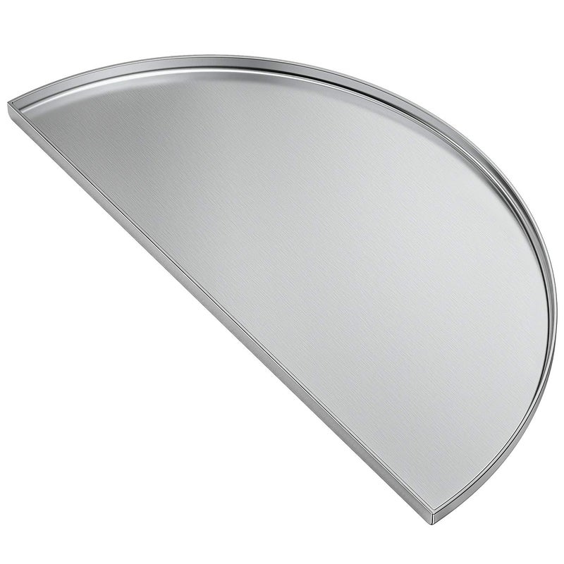 Skyflame Universal Stainless Steel Griddle, 18" Half-Round Flat Top BBQ Cooking Griddle Compatible With Kamado Joe Ceramic Grills/Weber Kettle Grills/Grill Caterings/Outdoor Stoves - Image 1